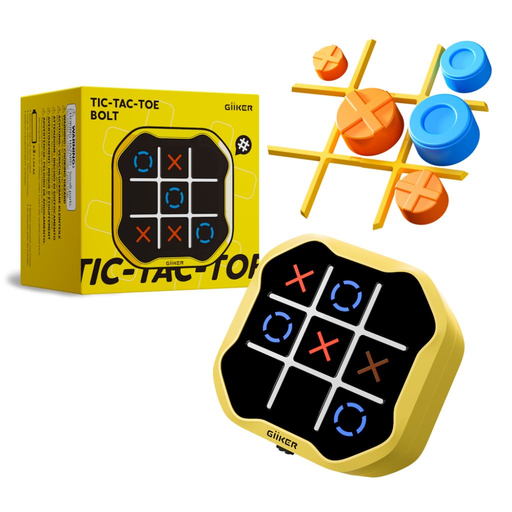 GIIKER Tic-Tac-Toe Bolt Smart Game - Yellow