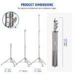 NEEWER ST-220SS Stainless Steel Light Stand