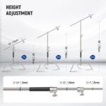 NEEWER SC17220IN Stainless Steel Heavy Duty C Stand with Boom Arm