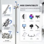 NEEWER SC17220IN Stainless Steel Heavy Duty C Stand with Boom Arm