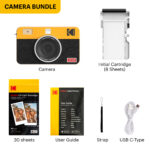 KODAK Mini Shot 2 Retro C210R Instant Camera and Printer - Yellow