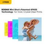 KODAK Mini Shot 3 Retro C300R Instant Camera and Printer - Yellow
