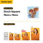 KODAK Mini Shot 3 Retro C300R Instant Camera and Printer - Yellow