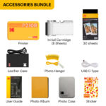 KODAK Mini 2 Retro P210R Portable Instant Photo Printer - Yellow