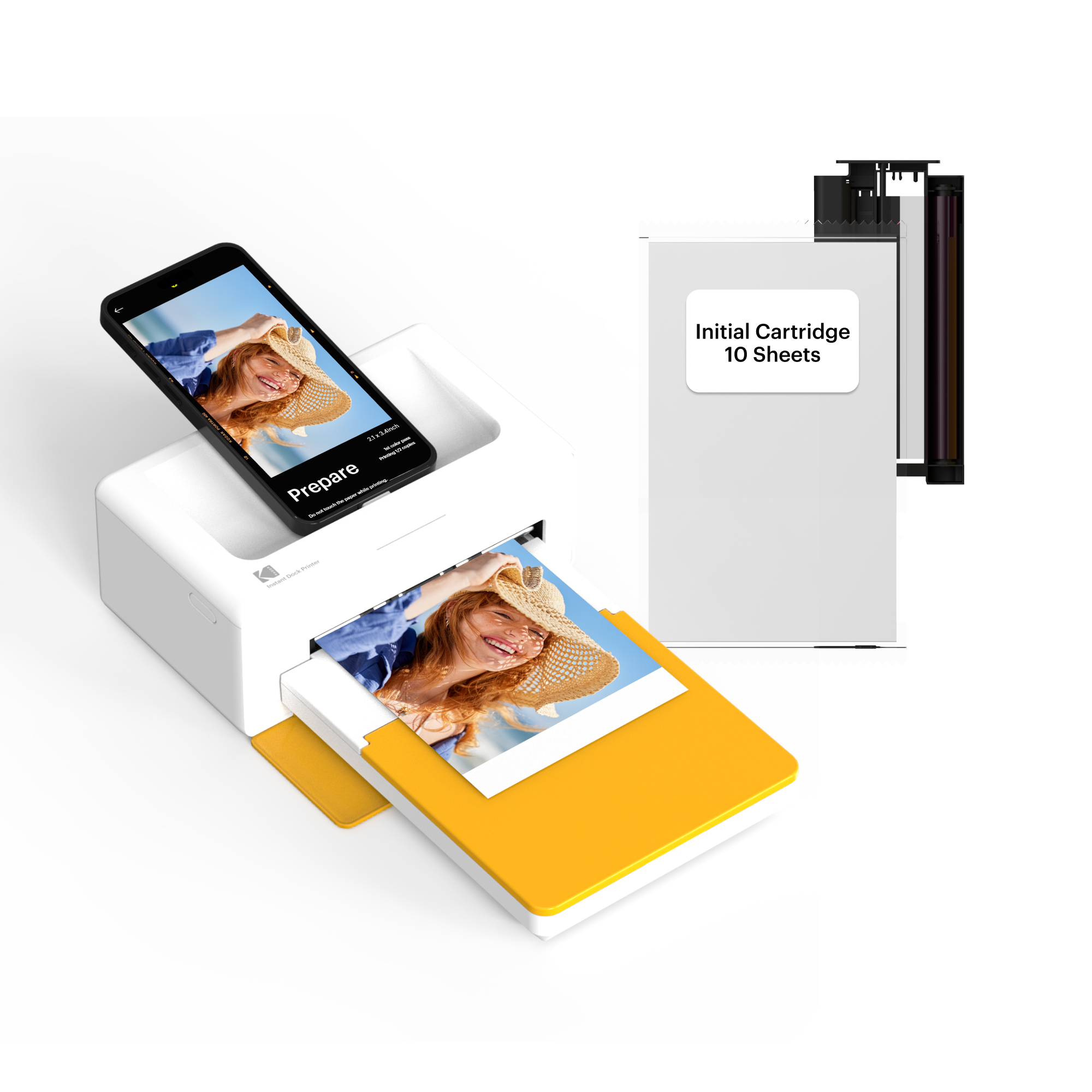 PD460_MAIN_01 KODAK Dock Plus PD460 4x6 Instant Photo Printer - Yellow