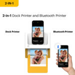 KODAK Dock Plus PD460 4x6 Instant Photo Printer - Yellow