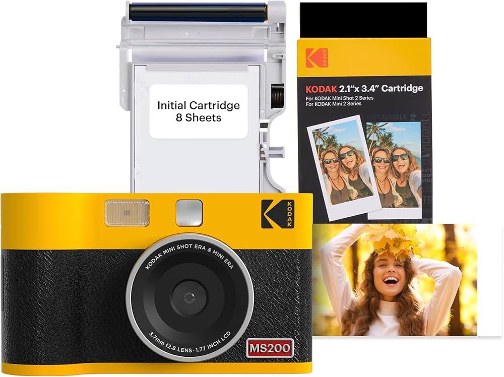 WhatsApp-Image-2025-12-23-at-13.05.02.jpeg KODAK Mini Shot 2 ERA MS200 Instant Camera Pack + 60 Photos - Yellow