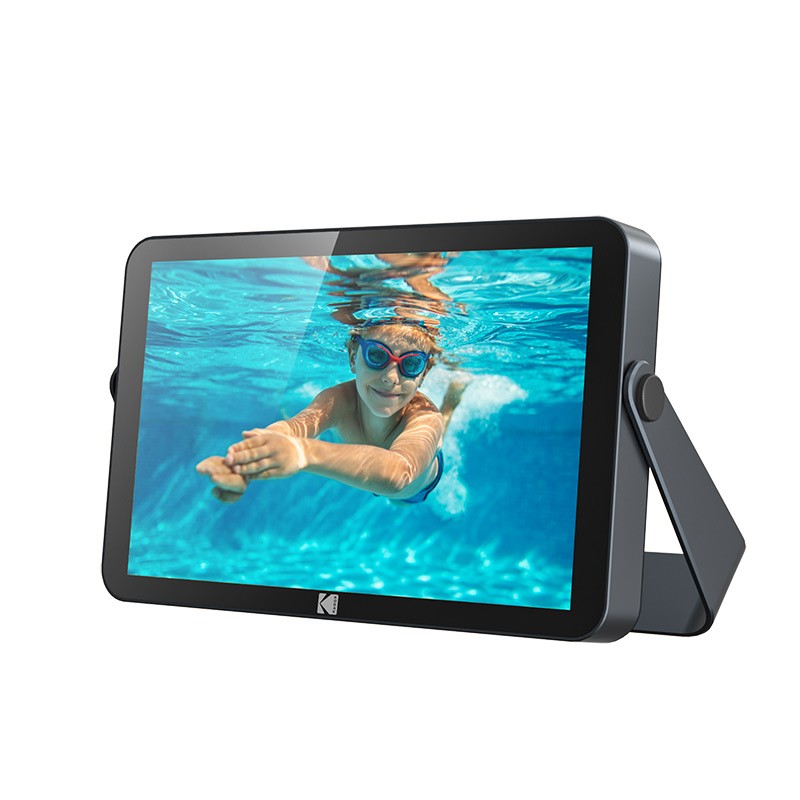 KODAK RWF-109H 10-inch Metal Wi-Fi Digital Photo Frame - Grey, 32GB