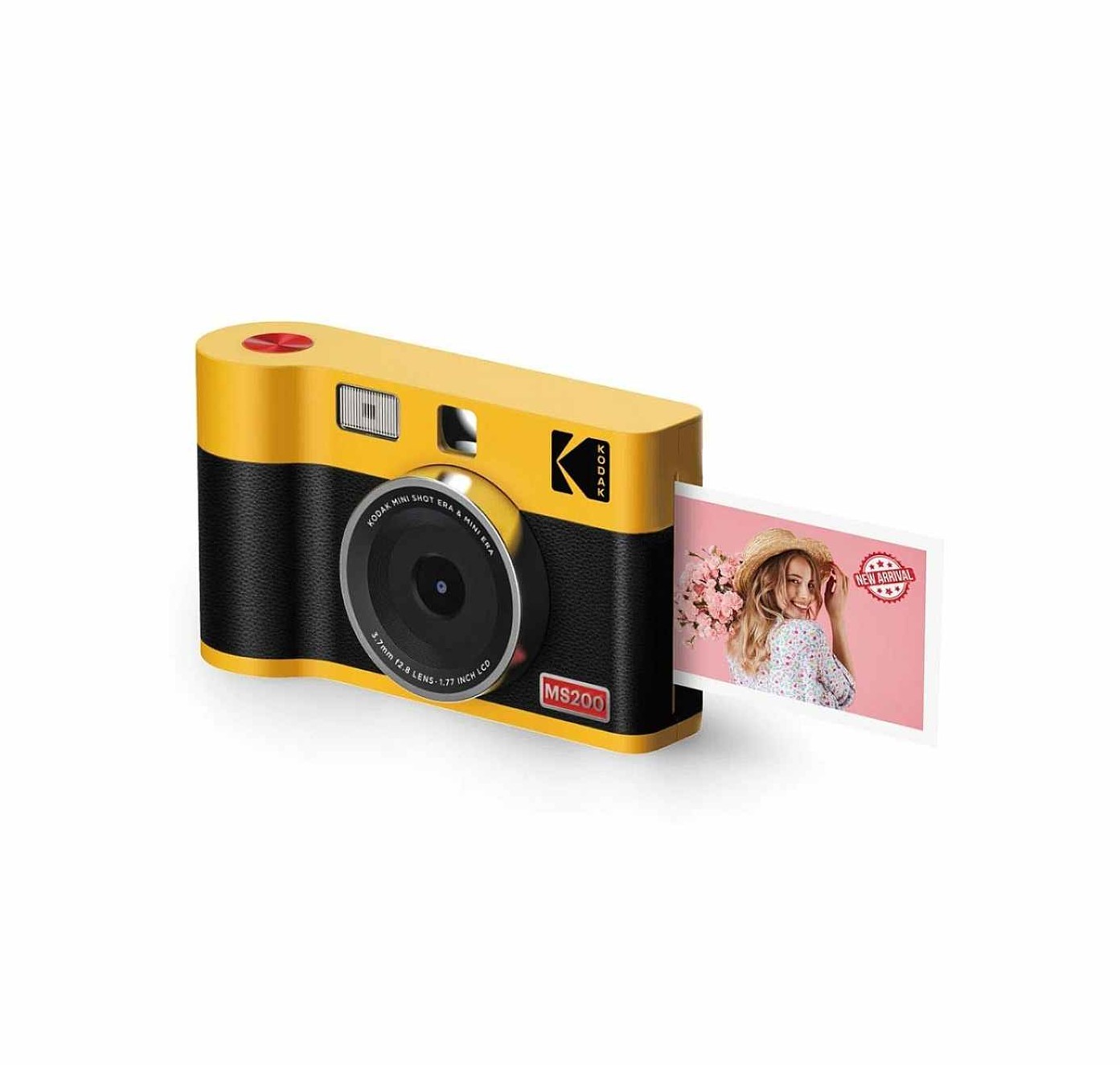 mini-shot-2-era-yellow_2024-07-15-140334_hmup.jpg KODAK Mini Shot 2 ERA MS200 Instant Camera and Bluetooth Printer - Yellow