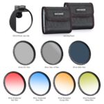 NEEWER FL-P4 67mm Clip-On Phone Lens Filter Kit