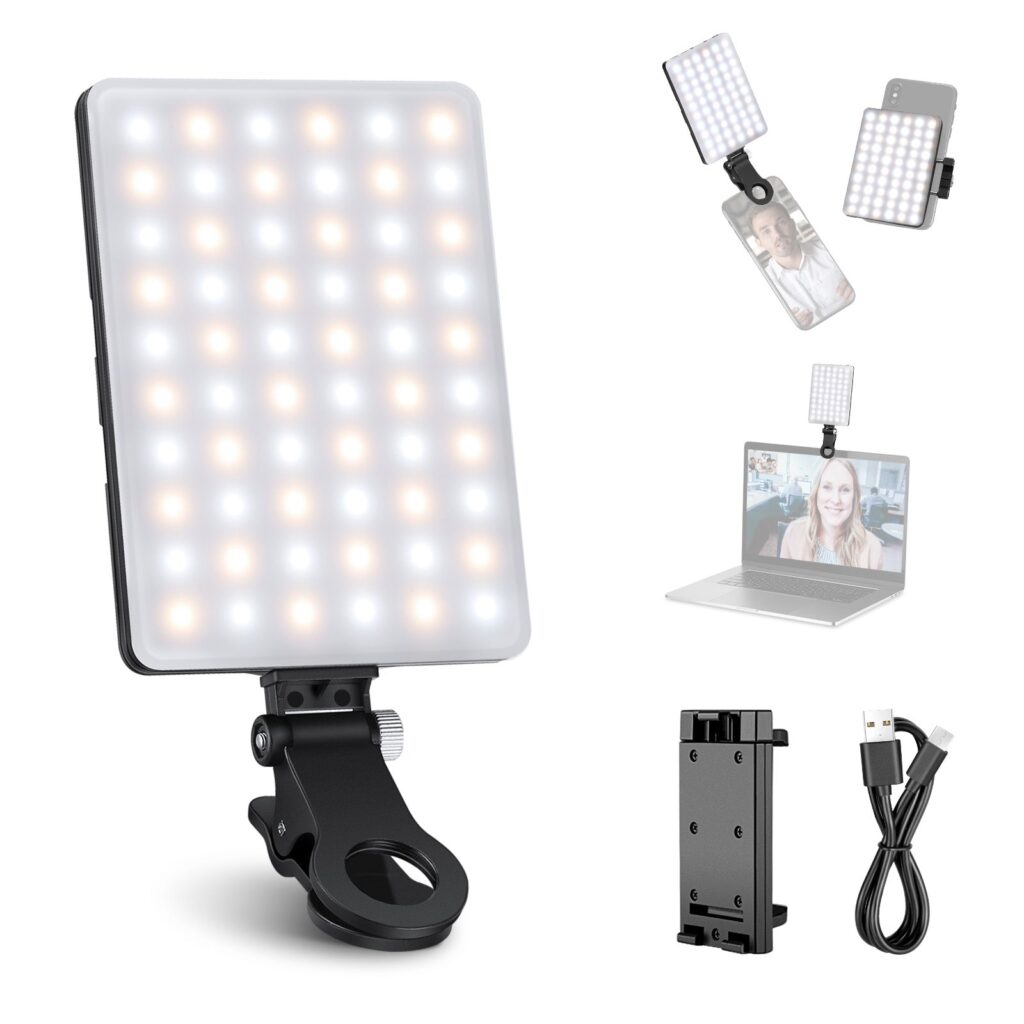 NEEWER NL-60AI LED Selfie Light with Phone Clip