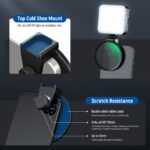 NEEWER FL-41 67mm CPL Filter for Cell Phone Camera Lens
