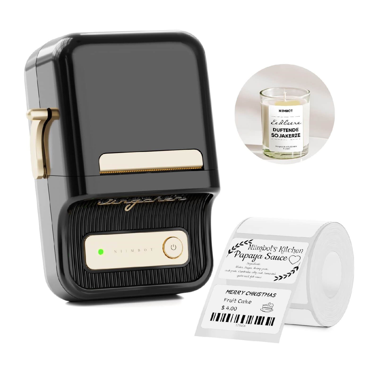 niimbot-B21-thermal-printer-for-stickers-Black.jpg NIIMBOT B21 Bluetooth Thermal Label Printer