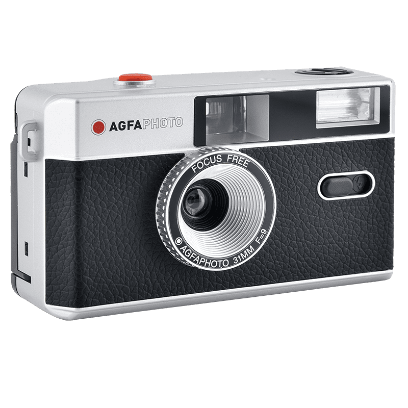 AGFA მრავალჯერადი ანალოგური კამერა - Clean front three-quarter packshot