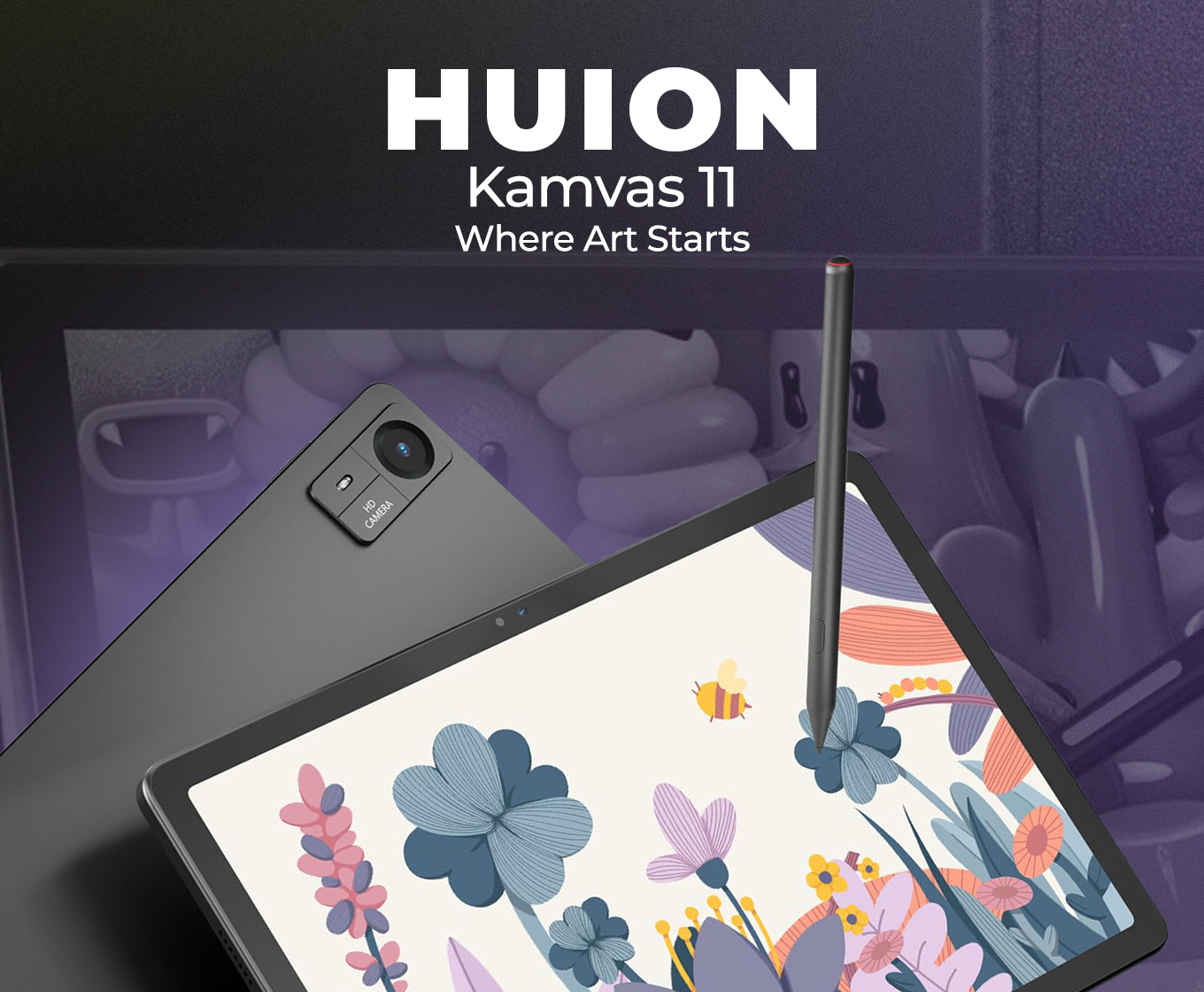 HUION Kamvas 11 Android drawing tablet banner