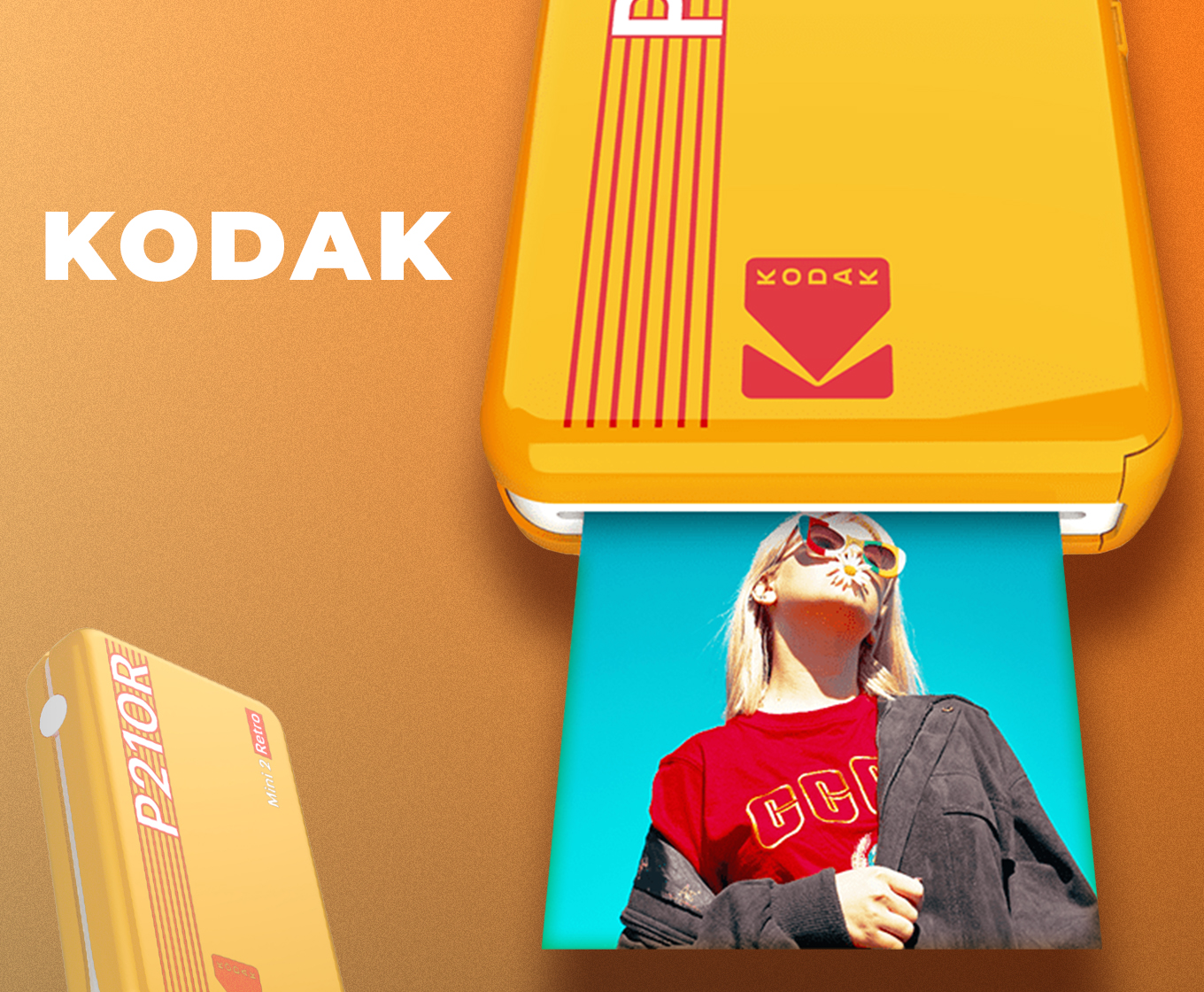 KODAK Mini 2 Retro P210R instant photo printer banner
